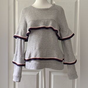 Lou & Grey Women’s Layered Ruffle Sweater Size S
